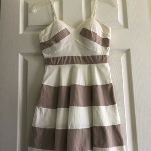 Adorable wide striped cocktail dress